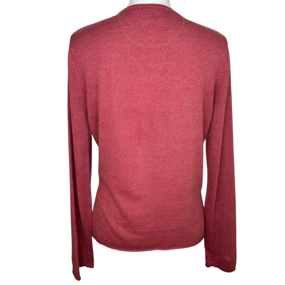 Aigle Faux Wrap Jumper Sweater Women's 40 Medium Salmon Long Sleeve Missing Tie‎ - Picture 9 of 9